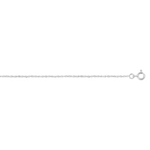 1.3mm Collier singapour or gris 375/9 ct