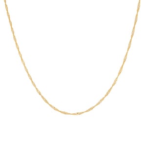 1.3mm Collier singapour or jaune 750/18 ct