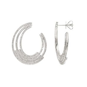 1.54 Karat Diamantohrringe 750/18 K Weissgold