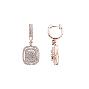 1.60 Karat Diamantohrhänger 750/18 K Roségold