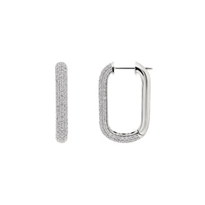 1.65 Karat Diamant-Kreolen 750/18 K Weissgold