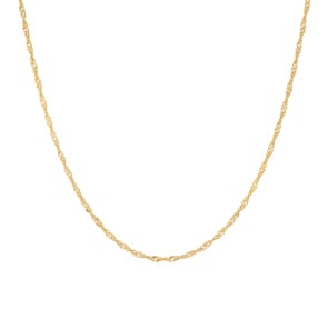 1.6mm Collier singapour or jaune 750/18 ct
