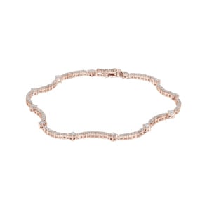 1.75 carats diamants bracelet or rosé 750/18 ct