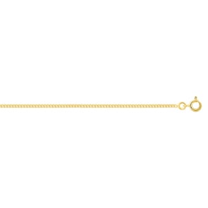 1.7mm Panzerkette diamantiert 375/9 K Gelbgold