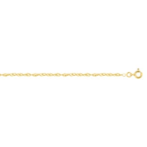 1.7mm Singapurkette 375/9 K Gelbgold