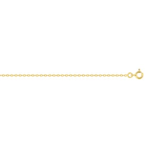 1.8mm Collier forçat miroir or jaune 375/9 ct