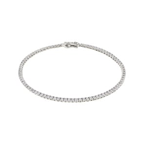 1.90ct Diamond Tennis Bracelet 750/18 K White Gold