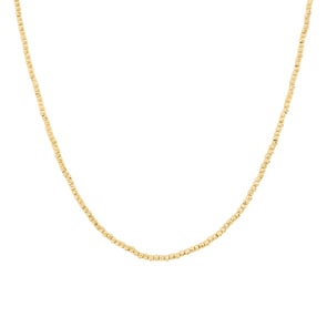 1.9mm Fantasiecollier 750/18 K Gelbgold