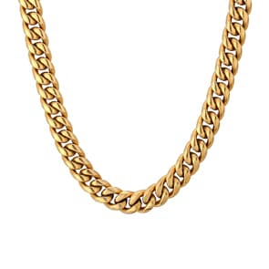 10mm Cuban Link Panzerkette vergoldet