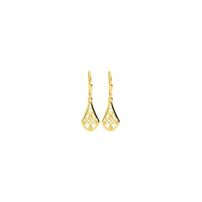 Boucles d'oreilles or jaune 750/18 ct