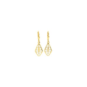 Boucles d'oreilles or jaune 750/18 ct