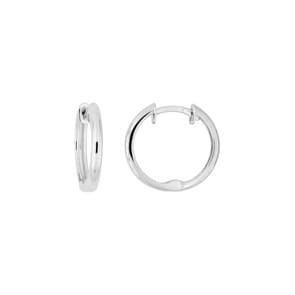 13mm Scharnier-Creolen 375/9 K Weissgold