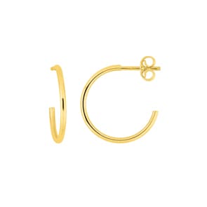 14mm Halbcreolen 375/9 K Gelbgold 1.2mm