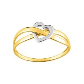 Damenring 750/18 K Gelbgold, Herz