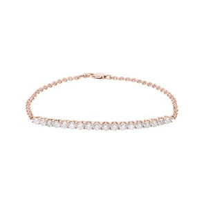 2.00 Karat Diamantarmband 750/18 K Roségold