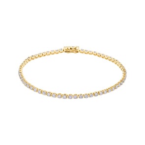 2.00 Karat Diamanten Tennisarmband 750/18 K Gelbgold