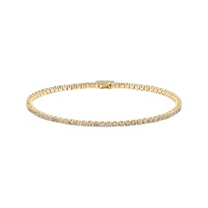 2.00 Karat Diamanten Tennisarmband 750/18 K Gelbgold