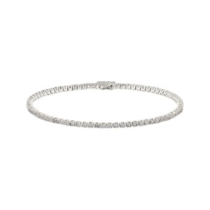2.00 Karat Diamanten Tennisarmband 750/18 K Weissgold