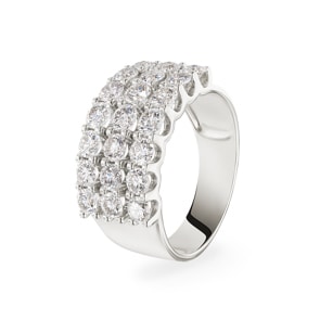 2.00 Karat Diamantring 750/18 K Weissgold