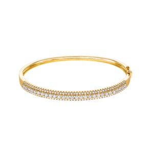 2.01 Karat Diamantarmreif 750/18 K Gelbgold