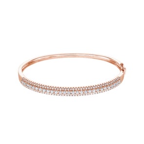 2.01ct Diamond Bangle 750/18 K Rose Gold