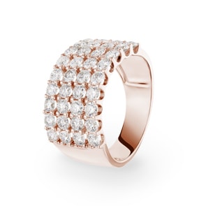 2.03 Karat Diamantring 750/18 K Roségold