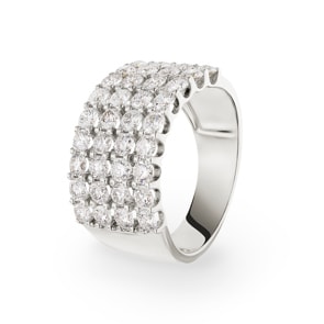 2.03 Karat Diamantring 750/18 K Weissgold