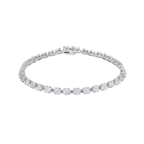 2.04 Karat Diamanten Tennisarmband 750/18 K Weissgold