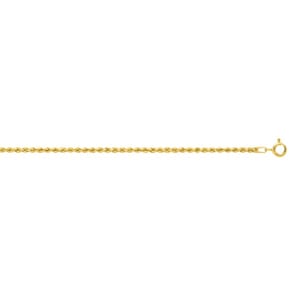 2.0mm Kordelkette 375/9 K Gelbgold halbmassiv