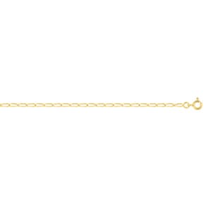 2.0mm Langpanzerarmband 375/9 K Gelbgold
