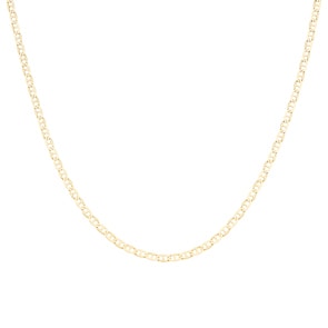 2.0mm Collier gourmette marine or jaune 750/18 ct