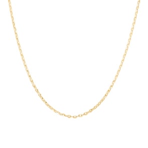 2.1mm Spiegelankerkette 750/18 K Gelbgold
