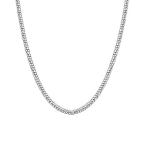 2.5mm Franco Kette silbrig