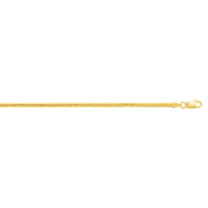 2.5mm Herringbone-Kette 375/9 K Gelbgold halbmassiv