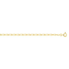 2.5mm Langpanzerarmband 375/9 K Gelbgold