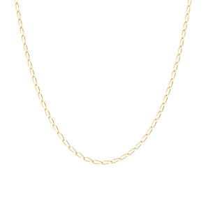 2.5mm Collier gourmette cheval or jaune 375/9 ct