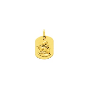 Anhänger 750/18 K Gelbgold 15x19mm, Schutzengel