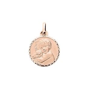 Anhänger 750/18 K Roségold Ø 15mm, Schutzengel