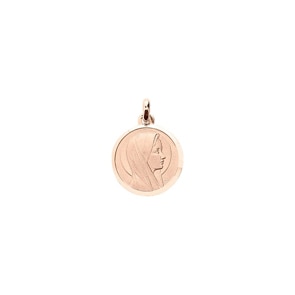 Anhänger 750/18 K Roségold 17mm, Madonna