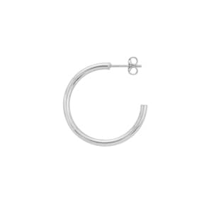 20mm Halbcreolen 375/9 K Weissgold 2.0mm