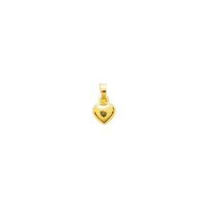 Anhänger 750/18 K Gelbgold hohl 6x6mm, Herz