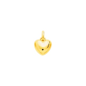 Anhänger 750/18 K Gelbgold hohl 13x12mm, Herz