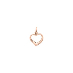 Anhänger 750/18 K Roségold 14x14mm, Herz