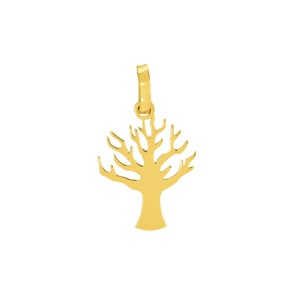 Anhänger 750/18 K Gelbgold, Baum