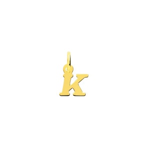 Pendentif or jaune 750/18 ct, Lettre K
