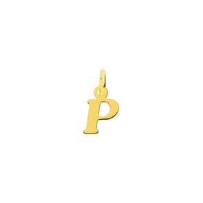 Pendentif or jaune 750/18 ct, Lettre P