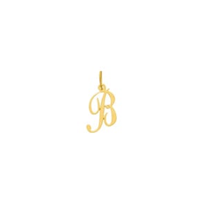 Pendentif or jaune 750/18 ct, Lettre B