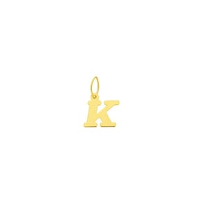 Pendentif or jaune 750/18 ct, Lettre K