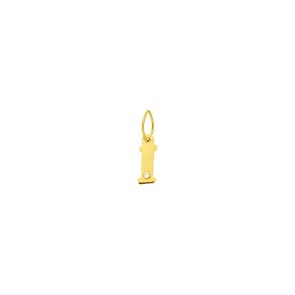 Anhänger 750/18 K Gelbgold mit Diamant 0.01ct., Buchstabe I