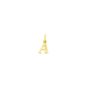 Anhänger 750/18 K Gelbgold mit Zirkonia, Buchstabe A